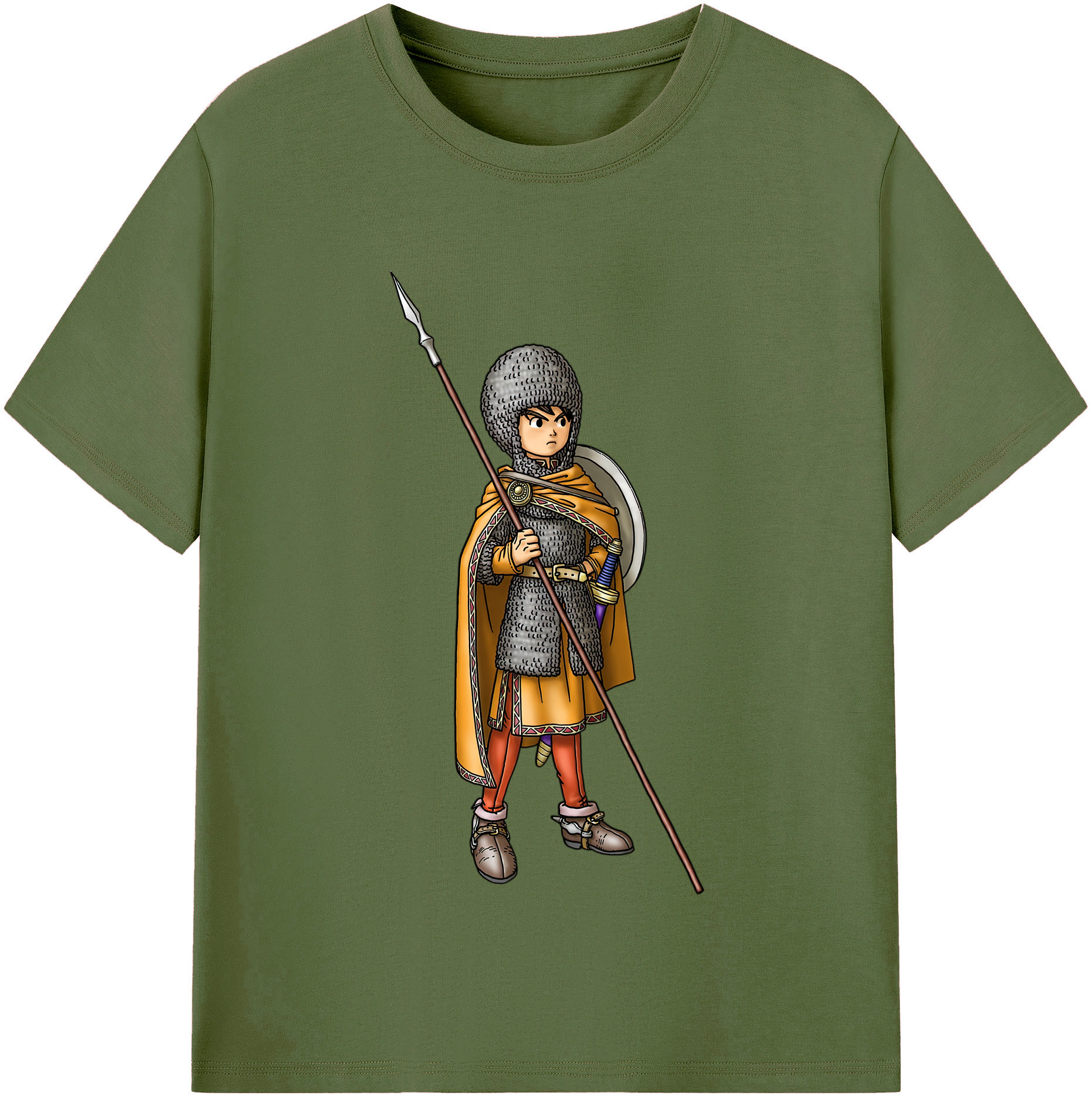 （画像用） ドラゴンクエスト Doragon Kuesuto Dragon Quest 綿100％半袖Tシャツ（フロントプリント）